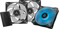 Arctic P14 PWM PST Case Fan 140mm με RGB Φωτισμό και Σύνδεση 4-Pin 3τμχ with RGB-Controller