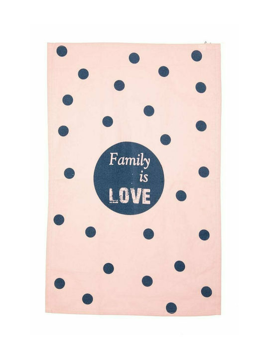 Heinner Kitchen Towel made of 100% Cotton in Pink Color 45x70cm