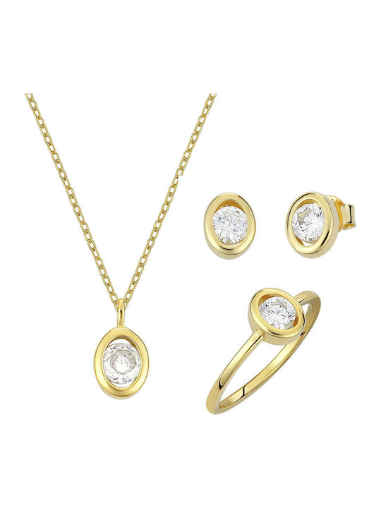 Prince Silvero Set with Necklace , Earrings & R...