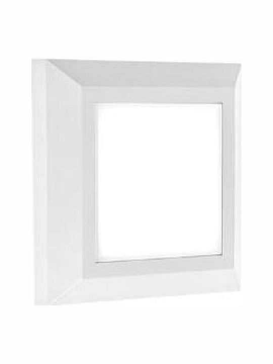 Lineme Wall-Mounted Outdoor Ceiling Light LED 4.3W with Warm White Light 12.5x12.5εκ.