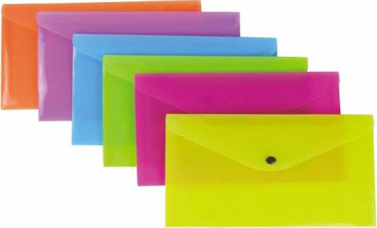 Orna Folder Transparent with Button for Paper A5 (Μiscellaneous colours)
