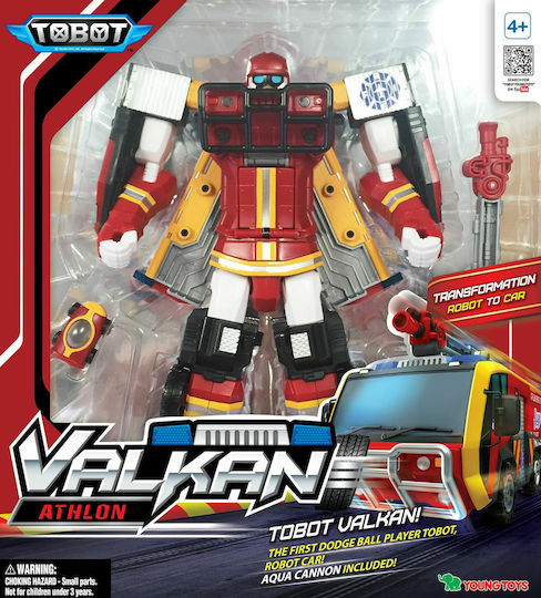 Action Figure Tobot Valkan Fire Truck for 4+ Years