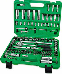 Toptul GCAI108R Комплект Кестени с Орехчета 1\2" и 1\4" 108 Бройки Toptul GCAI108R Комплект Кестени с Орехчета 1\2" и 1\4" 108 Бройки