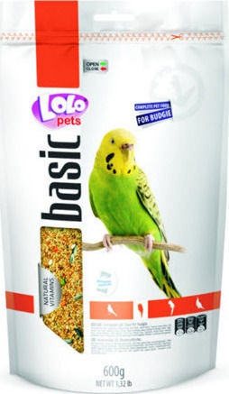 Lolo Pets Basic Doypack Τροφή για Παπαγαλάκια 600gr