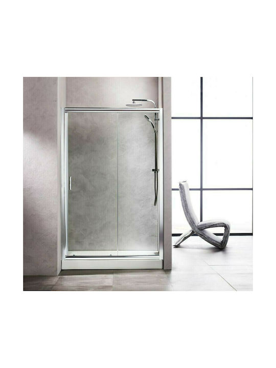 Tema New 2-Panel Sliding Entry Door NT-110 Shower Screen for Shower with Sliding Door 110x180cm Clear Glass