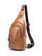 XB-110 Leather Men's Bag Sling Tabac Brown