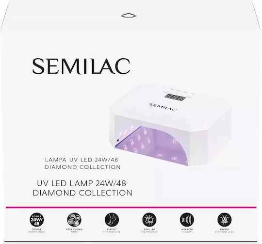 Semilac Nail Polish Curing Lamp UV / LED 48W White