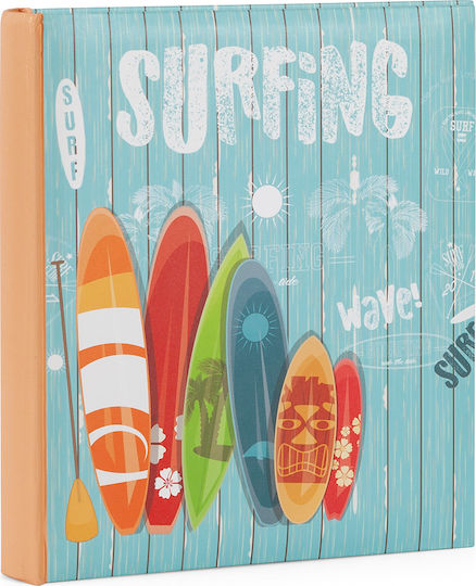 Hofmann Άλμπουμ Surfing για 200 Φωτογραφίες Διαστάσεων 10x15εκ. Γαλάζιο 22x24εκ.