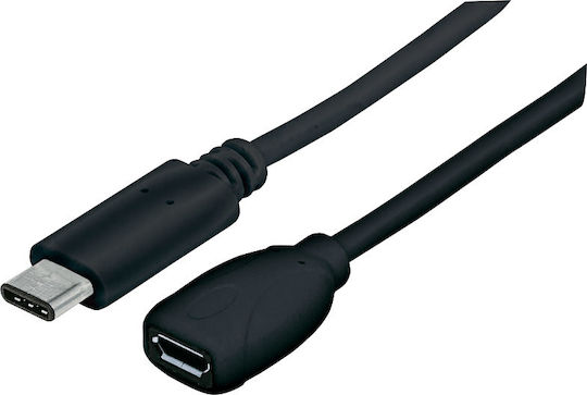 Manhattan Конвертор USB-C Мъжки в Micro USB Женски 1 Брой 353335