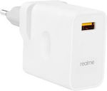 Realme Φορτιστής Χωρίς Καλώδιο με Θύρα USB-A Λευκός (OP92JAEH)