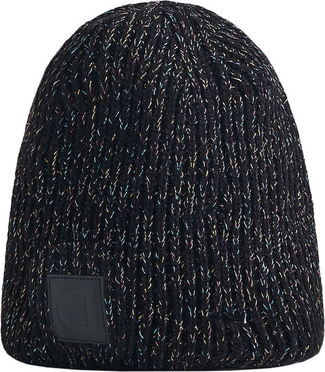 Beanie Frauen Beanie mit Rippstrick in Schwarz Farbe