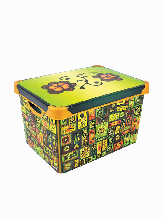 Sidirela Plastic Storage Box with Lid Multicolour 4pcs