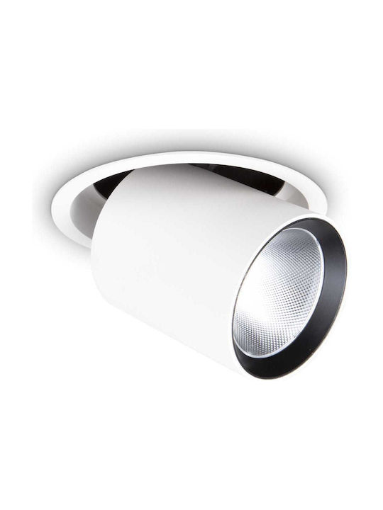 Ideal Lux Nova FI Μονό LED Σποτ σε Λευκό Χρώμα