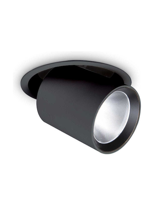Ideal Lux Nova FI Μονό LED Σποτ σε Μαύρο Χρώμα