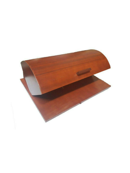 Καρβούνης Ψωμιέρα με Καπάκι Ξύλινη Cherry 38x26...
