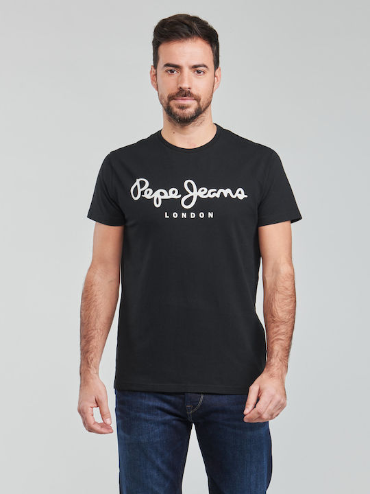 Pepe Jeans Ανδρικό T-shirt Κοντομάνικο Μαύρο