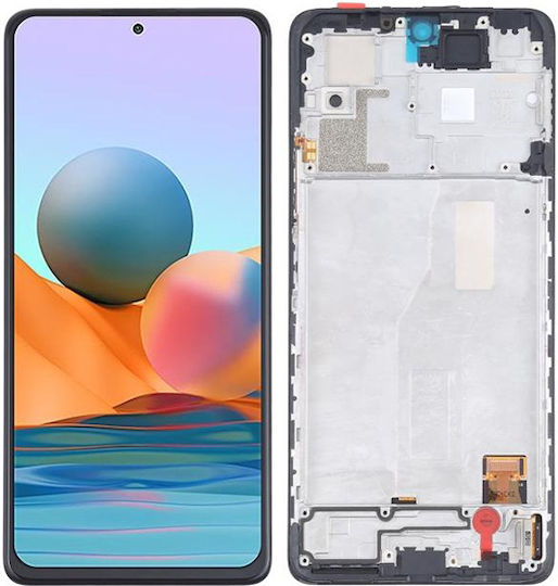 Οθόνη OLED με Μηχανισμό Αφής και Πλαίσιο για Redmi Note 10 Pro (Μαύρο)