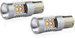 AMiO Lampen Auto PY21W-BAU15s Canbus LED Orange 12V 6.48W 2Stück