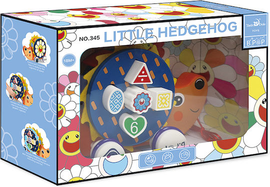 Zita Toys Pull-Along Toy Sliding Hedgehog made of Wood