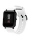 Λουράκι Σιλικόνης Λευκό Μαύρο Buckle (Vivoactive 3 / Amazfit Bip)