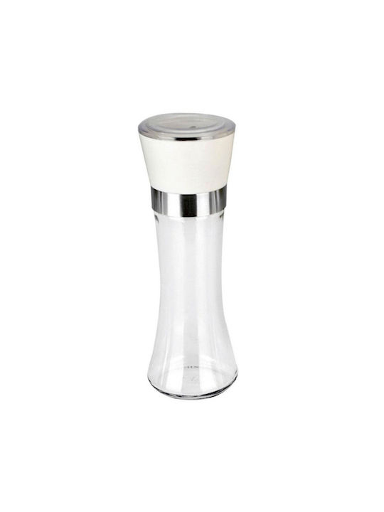 Manual Glass Spice Mill White