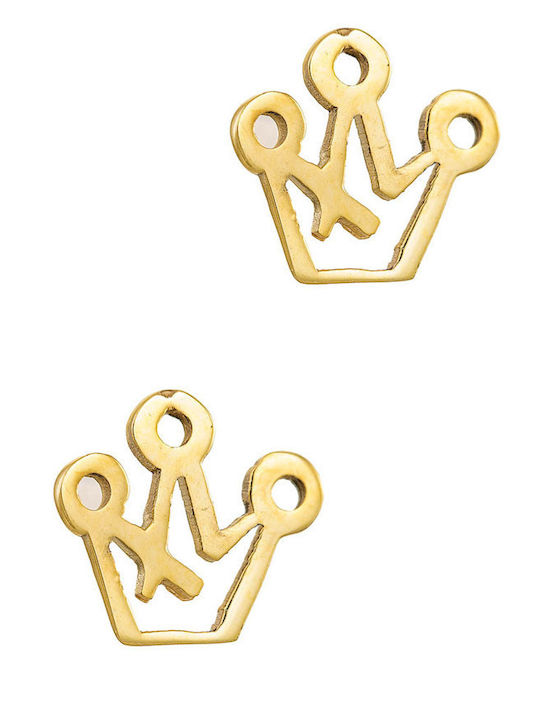 Earring Gold 9K Crown