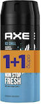 Axe Ice Chill Ice Mint & Lemon Non Stop Fresh Αποσμητικό 48h σε Spray 2x150ml