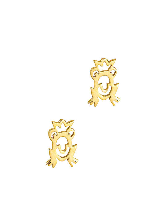 Gold earring 9K Little Prince