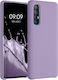 KWmobile Soft Flexible Rubber Cover Back Cover Σιλικόνης Violet Purple (Oppo Find X2 Neo)