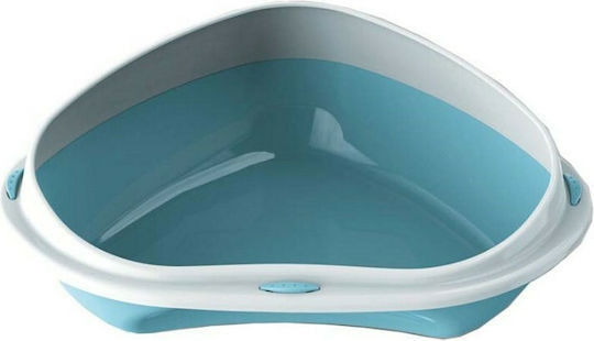 Georplast Shuttle Corner Котешка купа Котешки тоалет Син Д49 x Ш40 x В17.5см