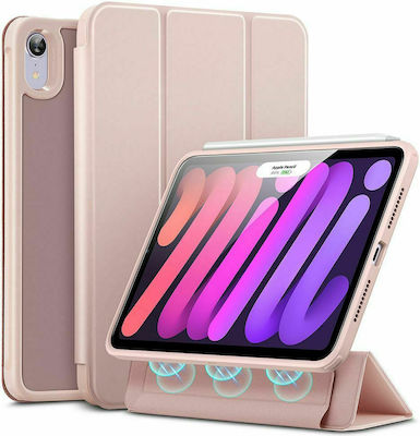 ESR Rebound Hybrid Flip Cover Synthetic Leather / Plastic Frosted Pink (iPad mini 2021) 315104