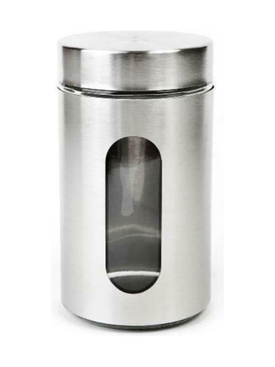 Homestyle Stainless Steel Coffee Vase with Lid Silver 10x10x22cm