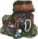 Croci Action Barrel with Treasure Mix Aquarium Ornament