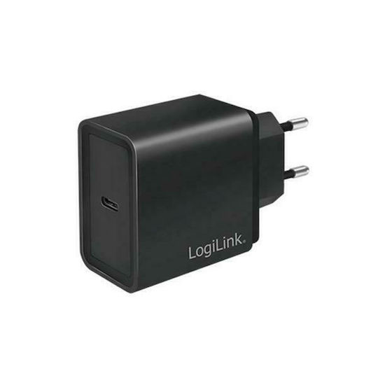 LogiLink Зарядно без кабел с USB-C порт 18W Power Delivery Черен (PA0258)