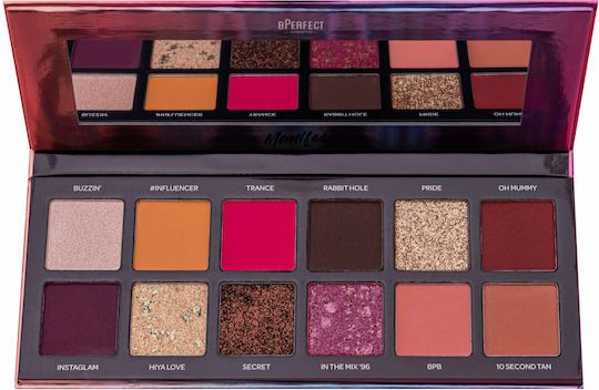 BPerfect Cosmetics Manifest Paletă Cu Fard De Pleoape În Formă Pudră Presată 46gr