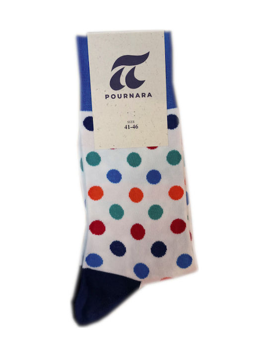 Pournara Women's Patterned Socks White
