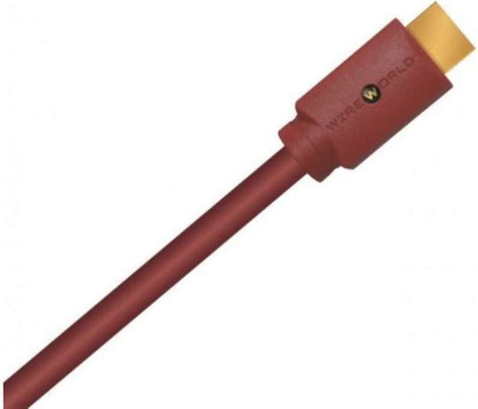 Wireworld Radius HDMI 2.0 Premium High Speed 4K 60Hz HDR Kabel HDMI-Stecker - HDMI-Stecker 0,6m Rotes