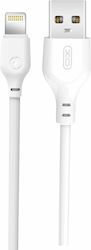 XO NB103 USB-A to Lightning Cable White 1m (16.005.0221)