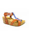 Plakton Anatomic Women's Leather Platform Shoes Multicolour