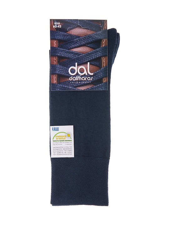 Dal 140 Men's Solid Color Socks Blue