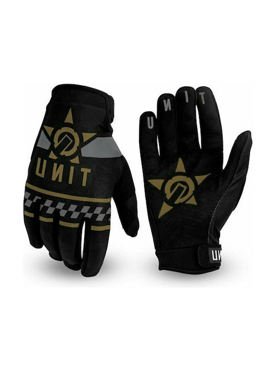 UNIT RACING GLOVES BLACK