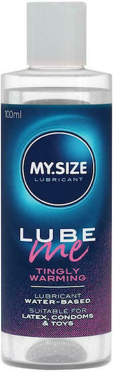 My Size Lube Me Κολπικό Λιπαντικό Νερού Tingly Warming 100ml