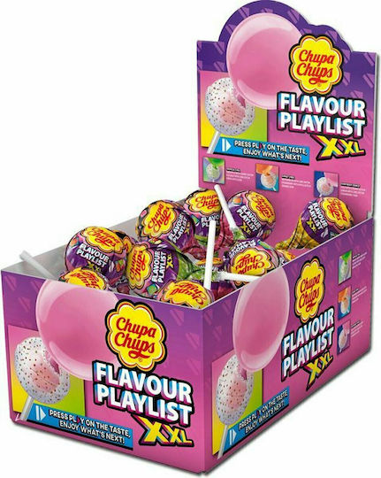 Chupa Chups 25 Γλειφιτζούρια με Γεύση Flavour Playlist XXL 29gr