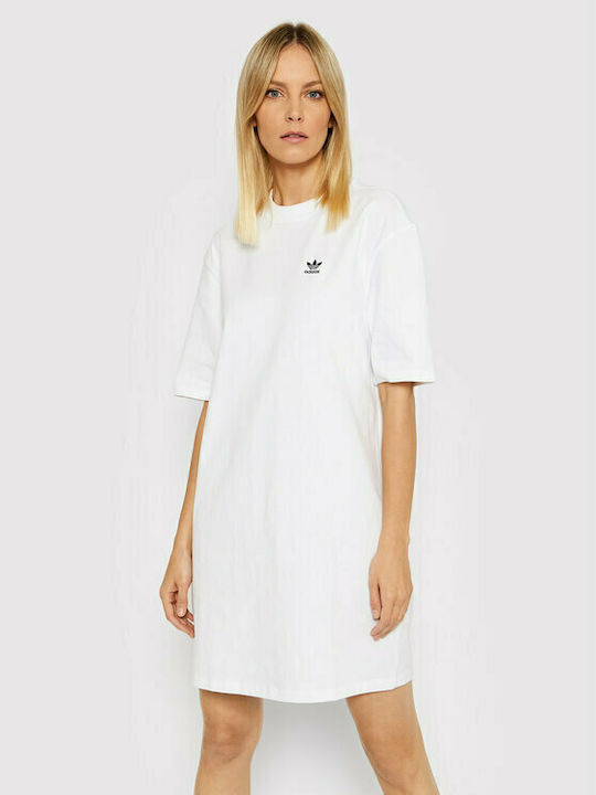 Adidas Mini T-shirt Φόρεμα Λευκό