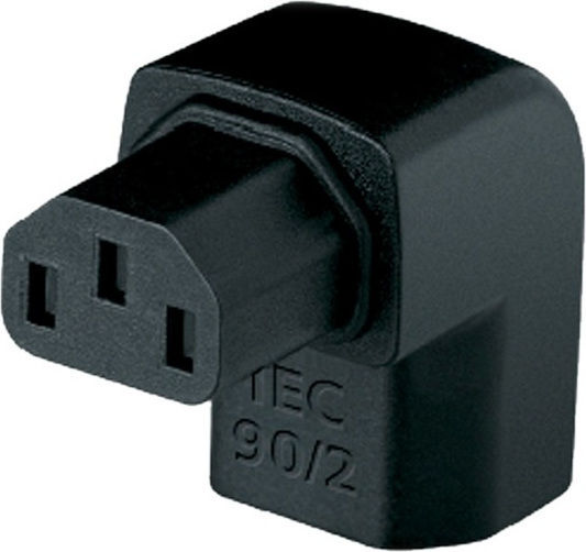Audioquest IEC C-13 Female Plug Adapter Plug Corner Black