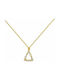 Excite-Fashion Elegant Essence Halskette Monogramm aus Vergoldet Silber mit Zirkonia Weiß D