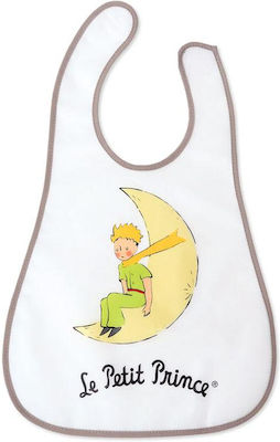 Kiokids Μικρός Πρίγκιπας Bib Fabric with Hoop & Loop Fastener White