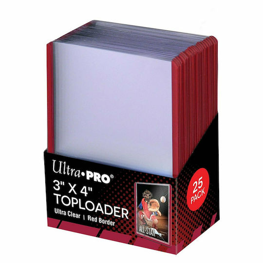 Ultra Pro Red Borders Toploader Standard Size
