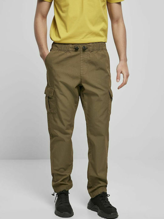 Urban Classics Ανδρικό Παντελόνι Cargo Olive
