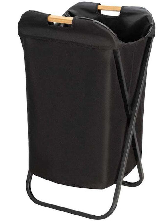 Wenko Loft Laundry Basket Metallic 41x41x42cm Black